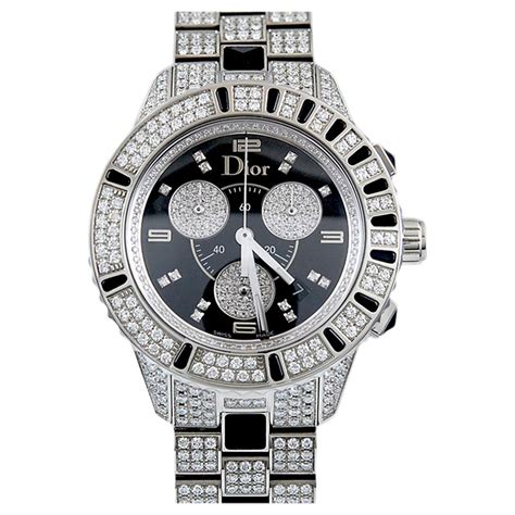 dior watch price in|Dior diamond bezel watch.